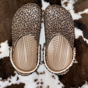 Cheetah print CROCS